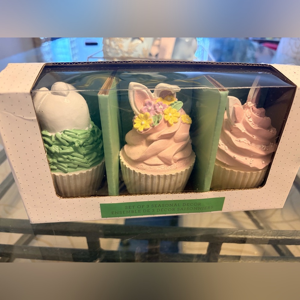 Seasonal Bunny Cupcake Bath Soak Trio - Pink & Green